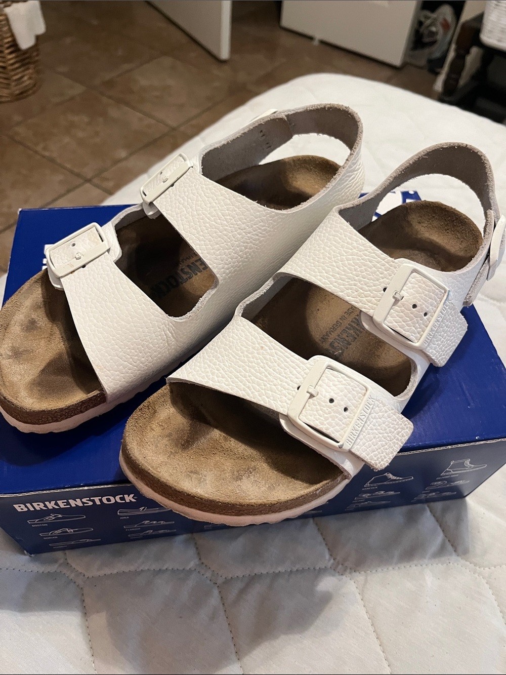 Birkenstock Milano white leather 41
